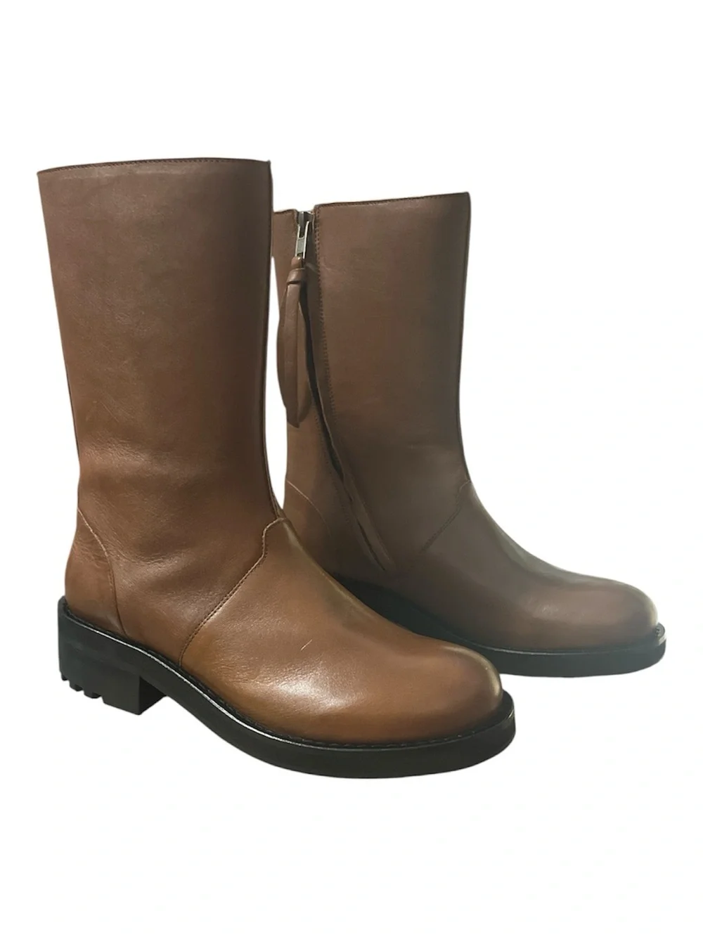 1540. FREE PEOPLE Bailey High Ankle boots in Tan Sz 8 NIB $298
